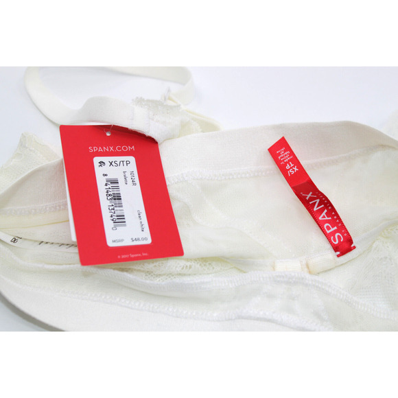 A3 New SPANX Spotlight On Lace Bralette 10124R Clean White Size XS $48 - Picture 4 of 4